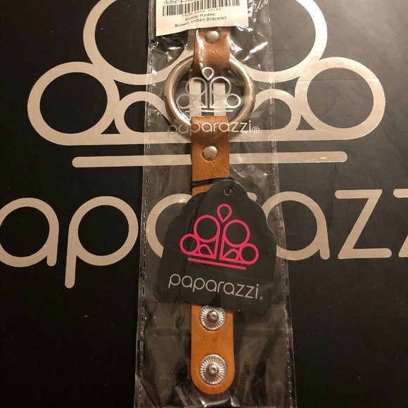 paparazzi Other - Rustic Rodeo Brown Urban Bracelet